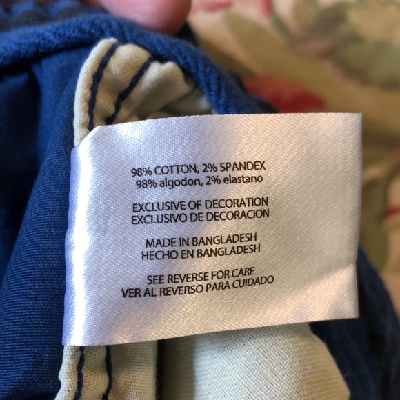 GAP Size Large Pull-On Short Cotton/Spandex Classic Blue Elastic & Tie $49 NEW - Picture 9 of 16